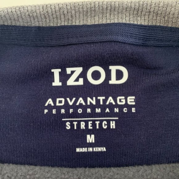 EUC Izod Advantage Performance Stretch Men's Sweatshirt Size Medium Blue/Gray - Picture 4 of 12